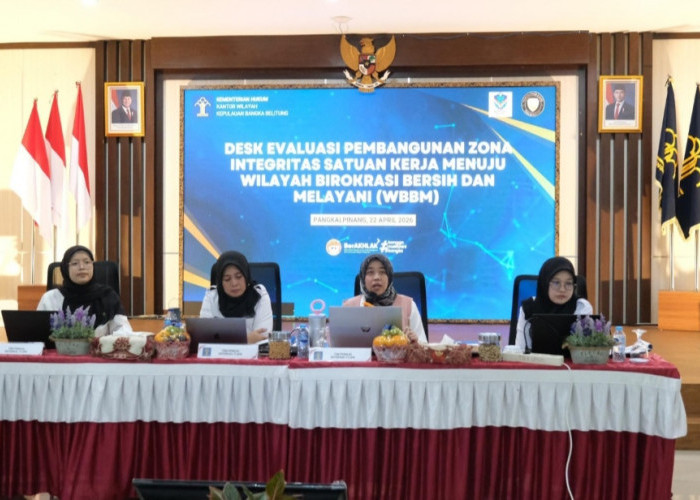 Kanwil Kemenkum Babel Laksanakan Evaluasi Menuju Zona Integritas Wilayah Birokrasi Bersih dan Melayani (WBBM) 