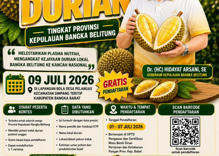 Pemprov Babel Gelar Kontes Durian Tingkat Provinsi, Dorong Durian Lokal Tembus Pasar Nasional
