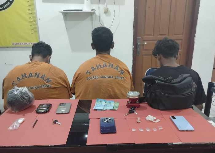 Gawat! Dua Pelajar Di Mentok Nyambi Edarkan Sabu