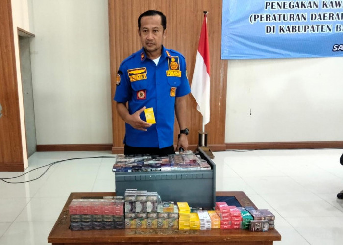 Razia Rokok Ilegal, Satpol PP Bangka Amankan 500 Kotak 