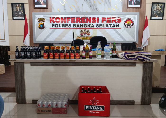 OPS Pekat Menumbing 2026, 12 Tersangka Diamankan dan 100 Minuman Keras Disita 