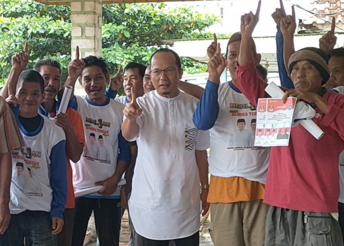 Warga Desa Belimbing Ingin Algafry Lanjutkan Pimpin Bangka Tengah 