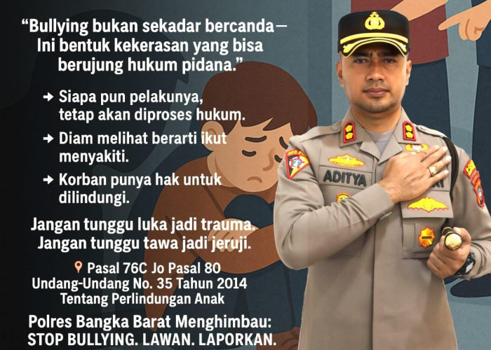 Polres Bangka Barat Serukan Hentikan Bullying