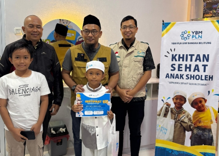 Terus Menjejak Manfaat, YBM PLN Gelar Khitanan Gratis anak sehat 2024 Saat Libur Sekolah Di Bangka Belitung