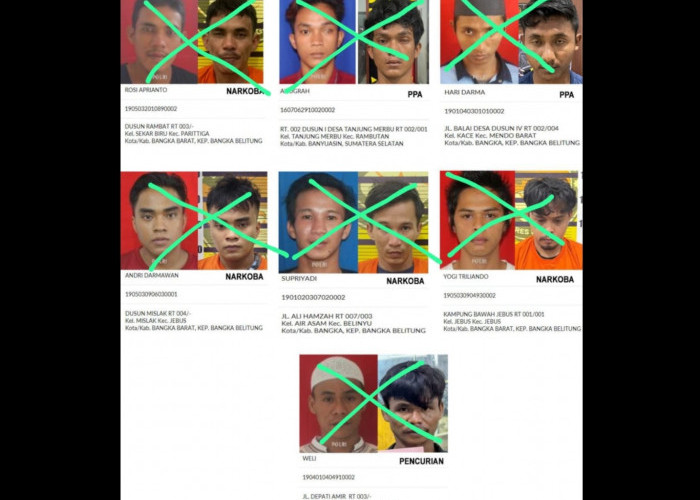 Done! Seluruh Tahanan Polres Bangka yang Kabur Berhasil Ditangkap Kembali, Terakhir Ditangkap di Puding