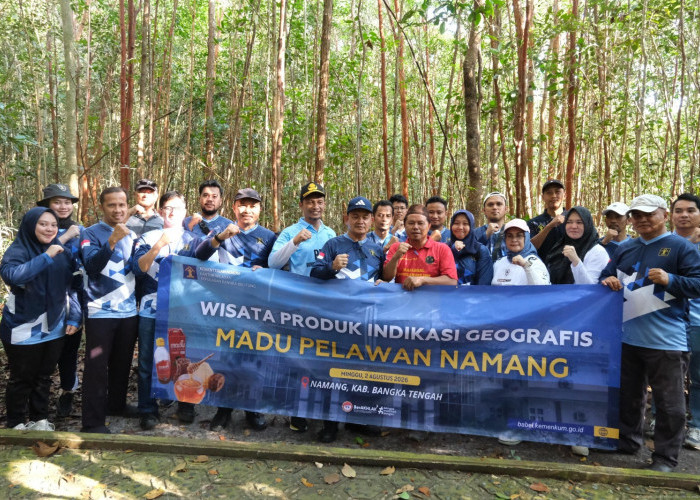 Kanwil Kemenkum Babel Laksanakan Kunjungan Wisata Tematik Desa Berbasis Kekayaan Intelektual di Desa Namang