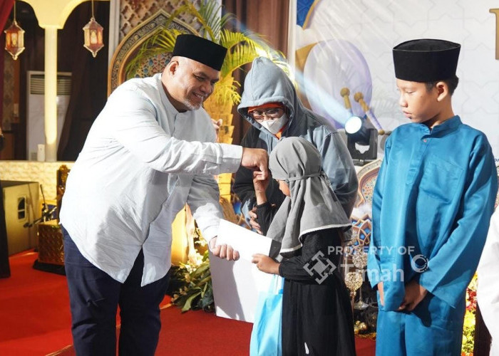 PT Timah Berbagi Kebahagiaan Ramadan Bersama Anak Yatim di Pulau Kundur