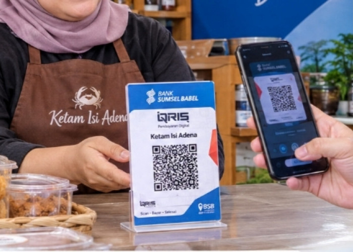 Tak Perlu Cash, Berkat Bank Sumsel Babel Beli Ketam Isi Adenan Bisa Bayar Lewat QRIS 
