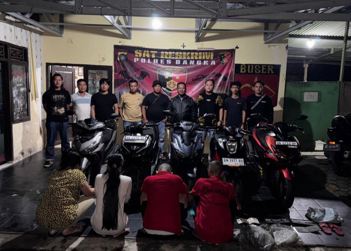 Bawa Kabur Motor Warga untuk Beli Sabu dan Judi, Dua Wanita dan Dua Pria Ditangkap Tim Kelambit 