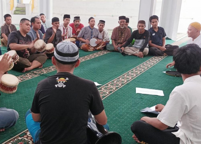 Mantapkan Program Masuk Napi, Keluar Santri, Lapas Pangkalpinang Gelar Latihan Marawis