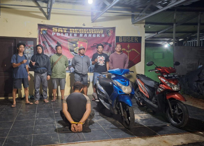 Terekam CCTV, Oknum Satpam Pelabuhan Sungailiat Ditangkap Buser Kelambit: 13 Kali Bobol Gudang ambil Aki