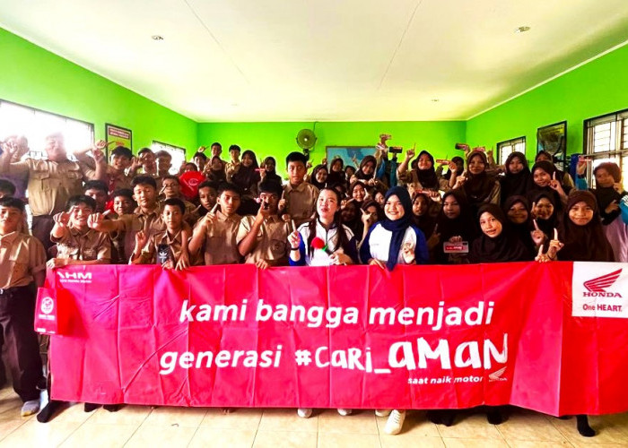 Dorong Budaya #cari_aman, Honda Babel Gelar Edukasi Safety Riding untuk Pelajar