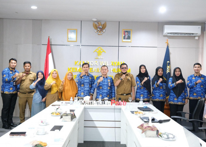 Kanwil Kemenkum Babel Terima Audiensi Bersama Disdukcapil Bangka Tengah 