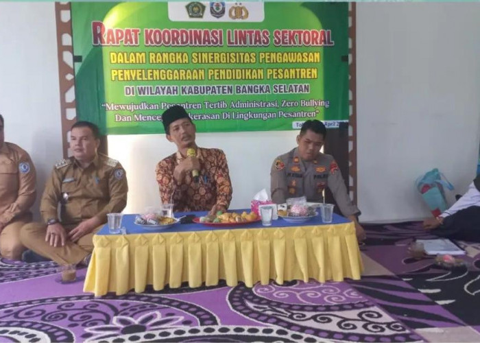 Wujudkan Pesantren Tertib Administrasi dan Zero Bullying, Kamenag Basel Koordinasi Lintas Sektor 