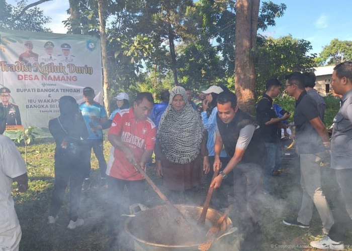 Kanwil Kemenkum Babel Hadiri Tradisi Ngiluk Durin di Desa Namang