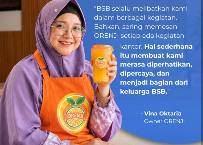 ​Dukungan Bank Sumsel Babel Antar Minuman Jeruk ‘ORENJI’ Sukses Kembangkan Bisnis