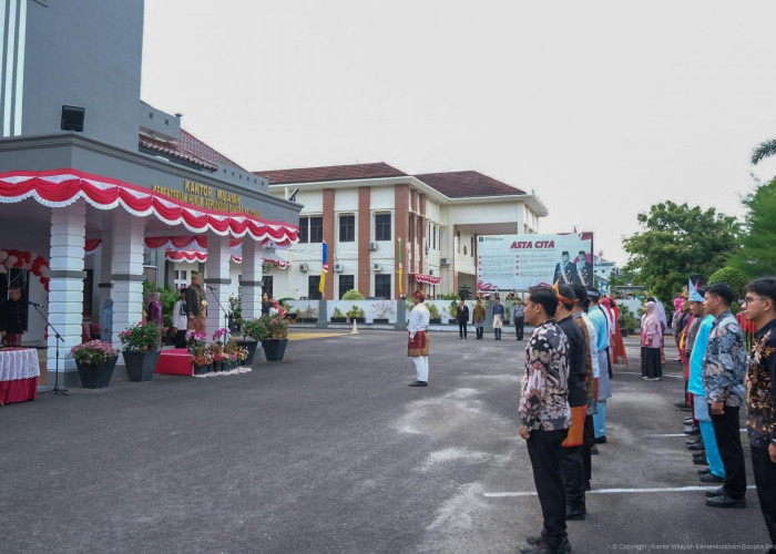 Kanwil Kemenkum Babel Gelar Upacara HUT ke-80 RI