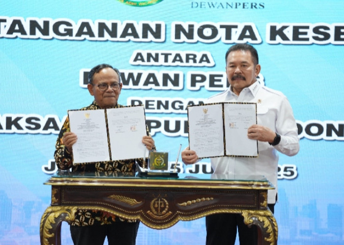 Kejagung dan Dewan Pers MoU Penegakan Hukum & Kebebasan Pers