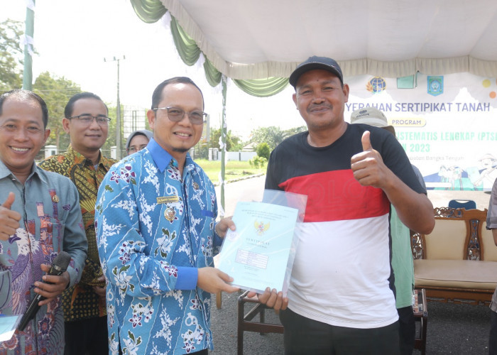 3 Desa di Kecamatan Simpang Katis Terima Ratusan Sertifikat Tanah Program PTSL
