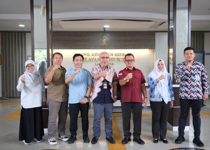Kanwil Kemenkum Babel Terima Audiensi Kanwil DJKN Sumsel, Jambi, dan Babel Bahas Penyelesaian Pending Matters 