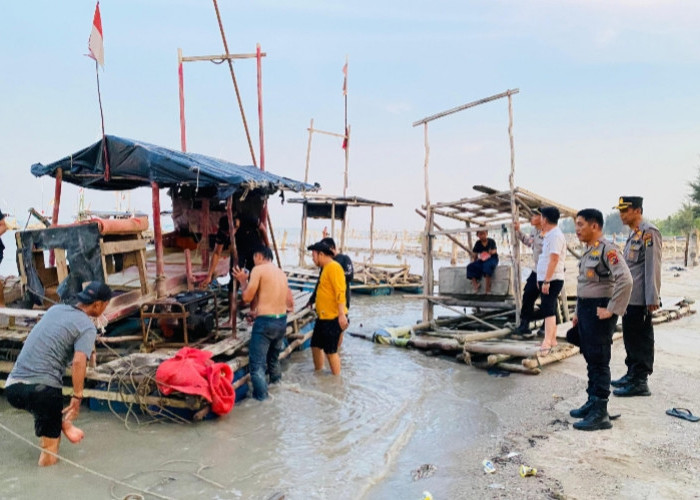 Polresta Pangkalpinang dan Timgab Tertibkan Tambang Timah Ilegal yang Beroperasi di Alur Nelayan Pantai Sanfur