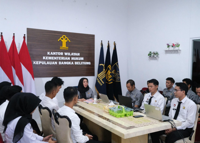 Kanwil Kemenkum Babel Ikuti Evaluasi Pola Kerja Fleksibel, Pastikan ASN Tetap Produktif dan Disiplin