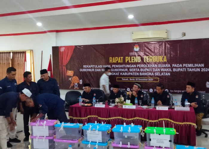 KPU Basel Lakukan Pleno Rekapitulasi Tingkat Kabupaten Hasil Suara Pilkada Serentak 