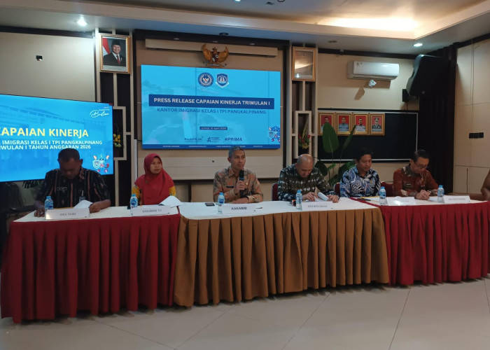 Triwulan I 2026, Imigrasi Pangkalpinang Terbitkan 2.826 Paspor, PNBP Capai Rp 2,8 Miliar