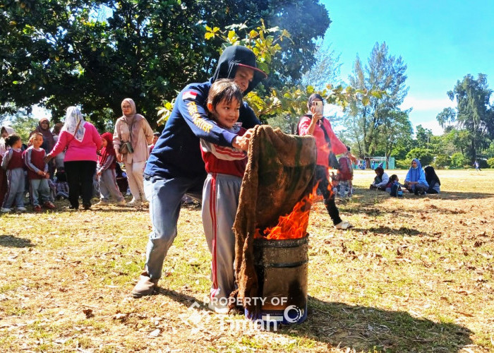 Perkuat Edukasi Kebencanaan, PT Timah Kenalkan Bahaya Kebakaran Sejak Dini kepada Siswa TK Stannia