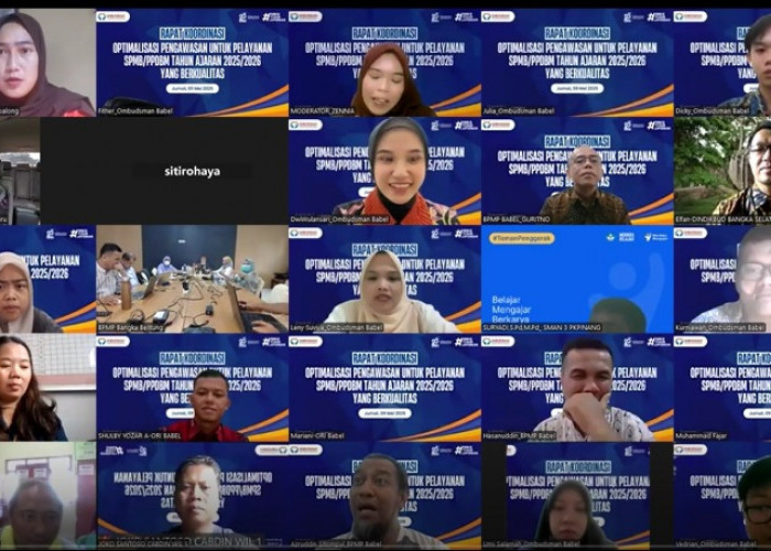 Rakor Pengawasan, Ombudsman Babel Siap Kolaborasi Awasi SPMB/PPDBM 