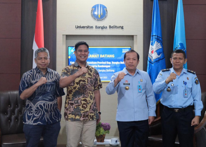 Kakanwil Harun Sulianto sambangi  Rektor Universitas Bangka Belitung 