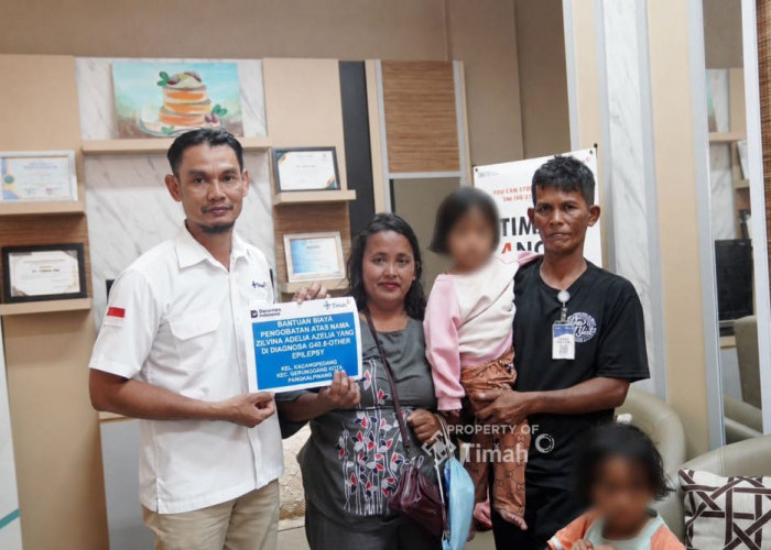 Dukung Kesehatan Masyarakat, PT TIMAH Bantu Biaya Pengobatan Balita di Pangkalpinang