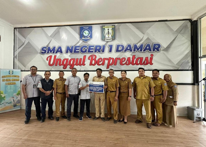 PT Timah Tbk Dukung Pembangunan Sarana dan Prasarana Sekolah di SMAN 1 Damar Belitung Timur