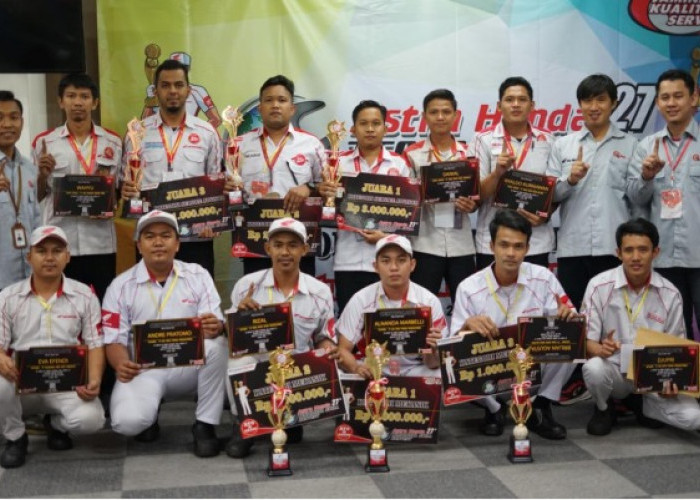 Honda Babel Gelar Kontes Mekanik & Service Advisor AHASS Regional Babel 2022