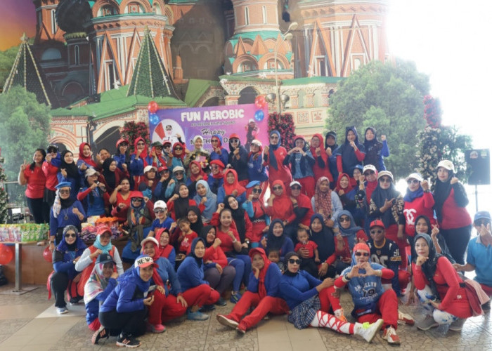 Ibu-Ibu di Pangkalpinang Senam Bersama untuk Sehat, Aktif, dan Bahagia