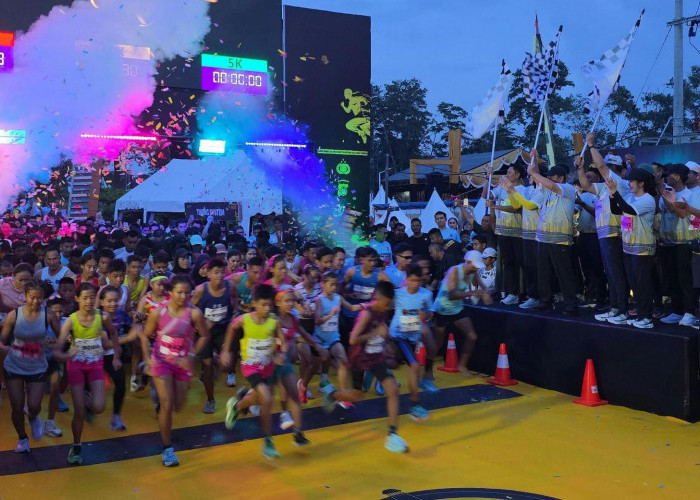 Semarak HUT Bhayangkara ke 80, Ribuan Pelari Meriahkan Bhayangkara Babel Run 2026