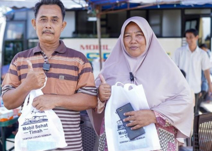 Mobil Sehat PT Timah Hadir di Desa Lumut, Supriyadi: Bisa Membantu Kami dari Segi Biaya 