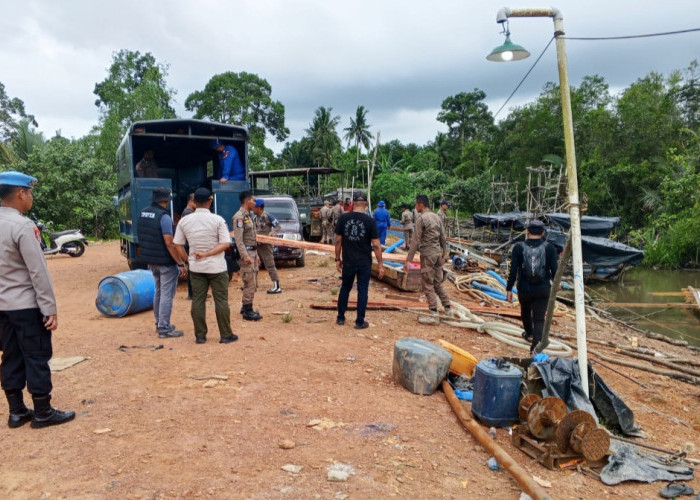 Polres Bangka Beri Ultimatum 2x24 Jam Bongkar Tambang Ilegal di Sungai Baturusa Jada Bahrin