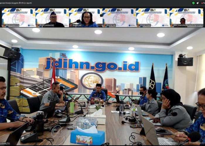 Kanwil Kemenkum Babel Ikuti Sosialisasi Pedoman Pelaporan dan Penilaian Kinerja Anggota JDIHN Tahun 2026