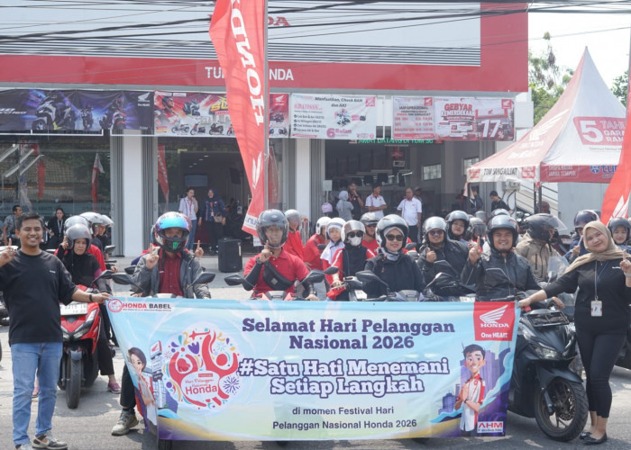 Honda Babel Hadirkan Hari Pelanggan Nasional Penuh Kejutan dan Apresiasi Loyalty Customer 