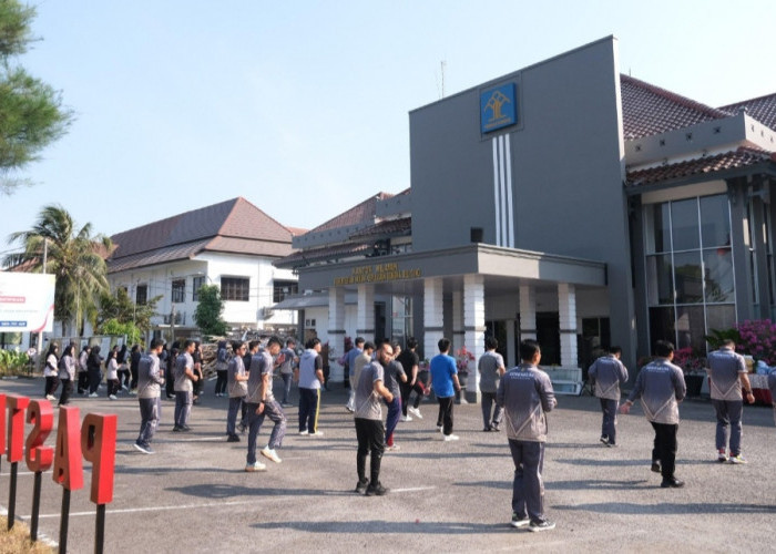 Kanwil Kemenkum Babel Gelar Senam Pagi Bersama, Jaga Kebugaran dan Perkuat Kekompakan Pegawai