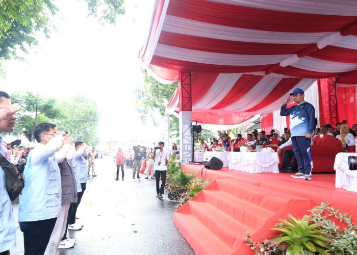 Kanwil Kemenkum Babel Hadiri Pawai dan Karnaval HUT RI ke-80 di Pangkalpinang
