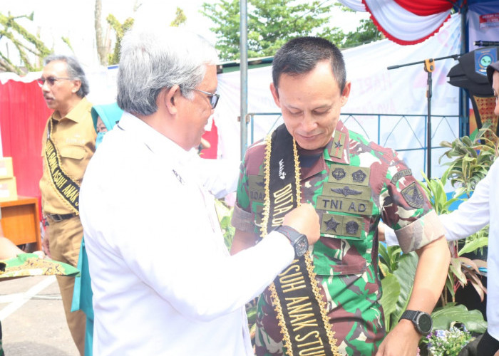 Pj Gubernur Babel Canangkan TNI Manunggal Bangga Kencana HUT TNI ke-77