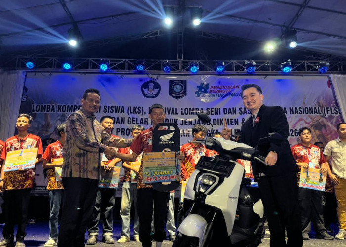 Prestasi Berbuah Motor Honda! Honda Babel Apresiasi Juara LKS Tingkat Provinsi Bangka Belitung