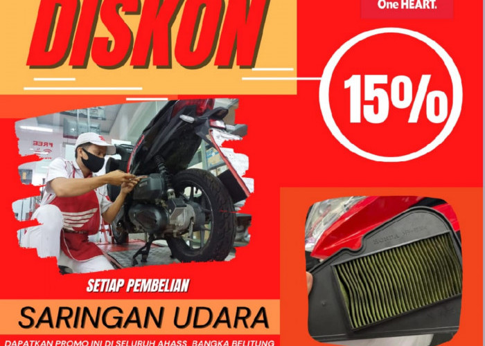 Honda Patria Diskon Jasa Servis dan Suku Cadang