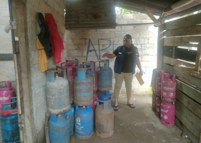 Gudang Pengoplosan Gas LPG di Bateng Digerebek, 2 Orang dan Ratusan Tabung Diamankan