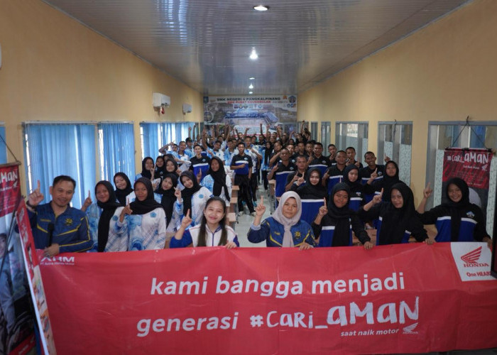 Honda Babel Gelar Edukasi Safety Riding untuk Pelajar SMKN 4 Pangkalpinang