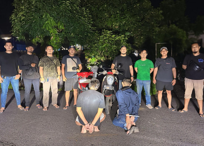 Curi Motor dan Gadai Rp 1 Juta untuk Beli Sabu, Dua Pria di Pangkalpinang Ditangkap Buser Naga