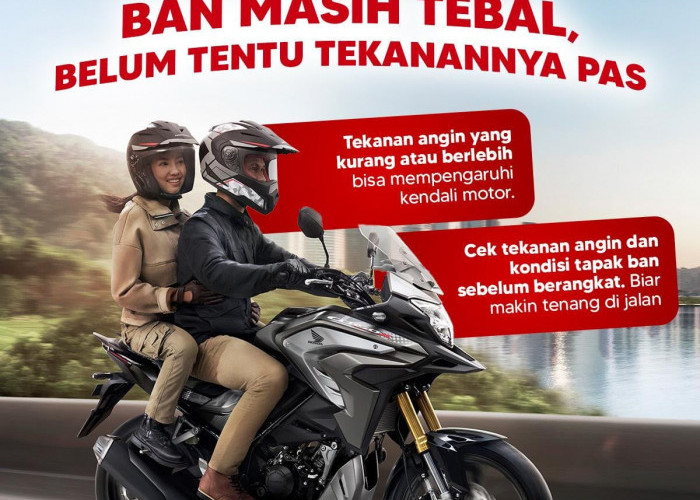 Ban Masih Tebal, Belum Tentu Tekanannya Pas: Honda Babel Ajak Pengendara Cek Tekanan Ban Sebelum Berkendara