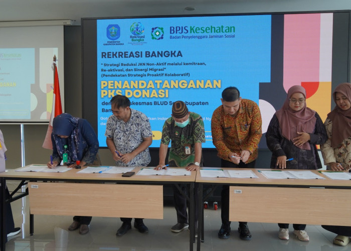 Dukung JKN, Puskesmas BLUD se-Kabupaten Bangka ikut Gotong Royong Lewat Program Donasi JKN